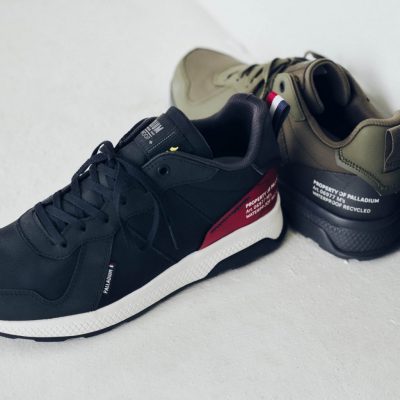 サスティナブル・防水仕様へアップデートした<br>アーミー スタイルニーカー