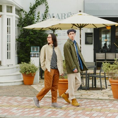 防水シューズ、<br>雑誌『2nd』フォトシューティング2